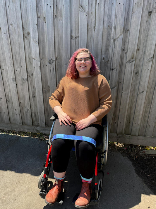 Wheelchair Leg Strap - Watercolour