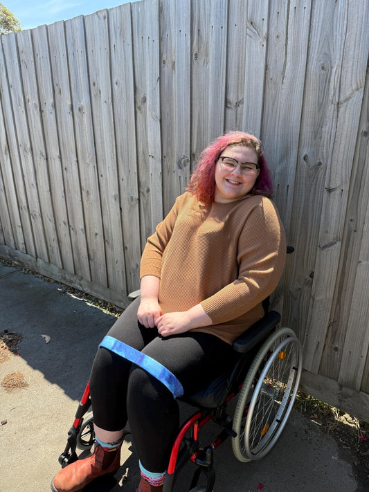 Wheelchair Leg Strap - Watercolour